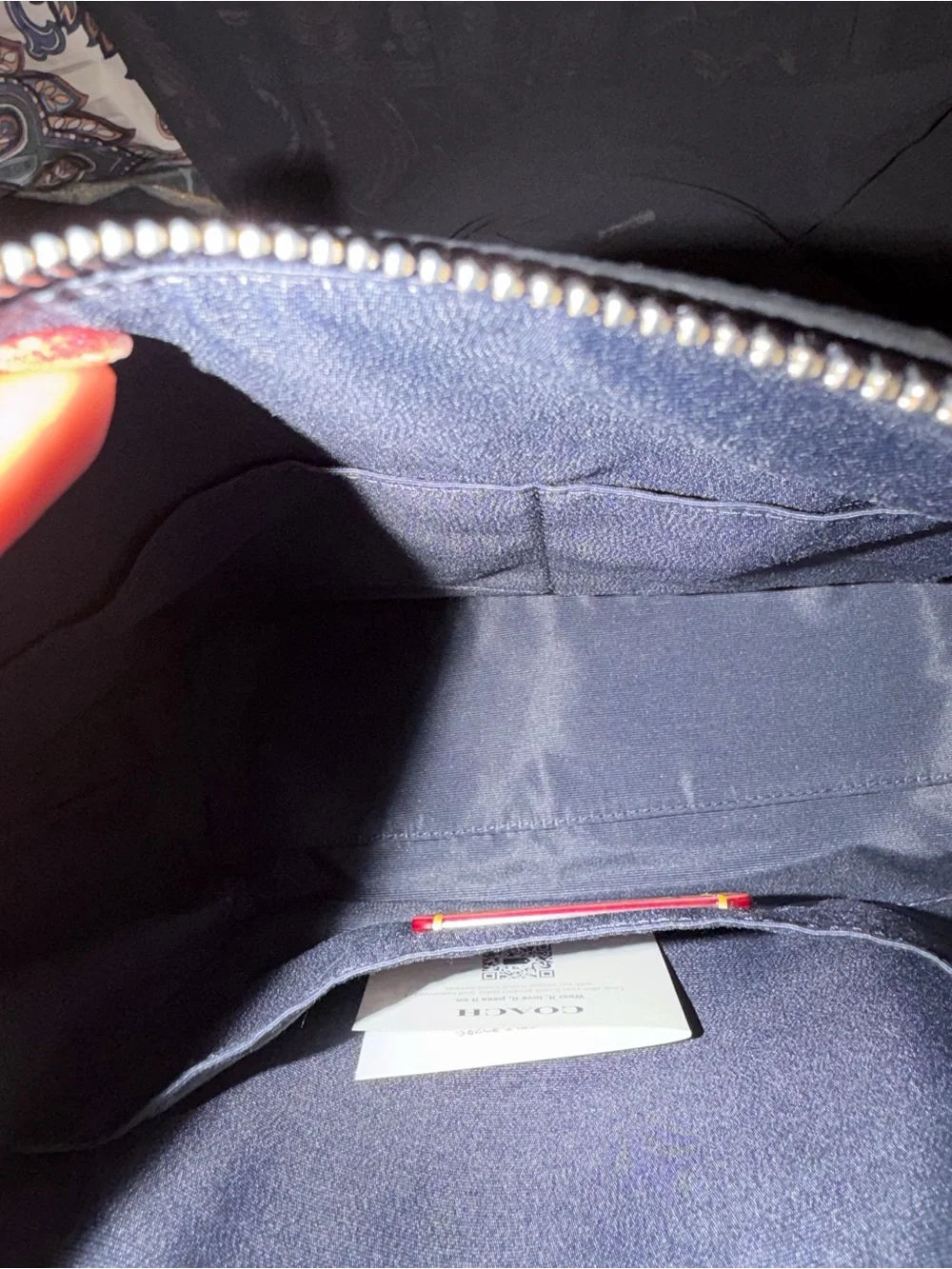 Navy Blue Coach Bag